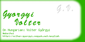 gyorgyi volter business card