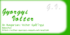 gyorgyi volter business card